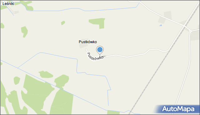 Pustkówko, Pustkówko, mapa Pustkówko