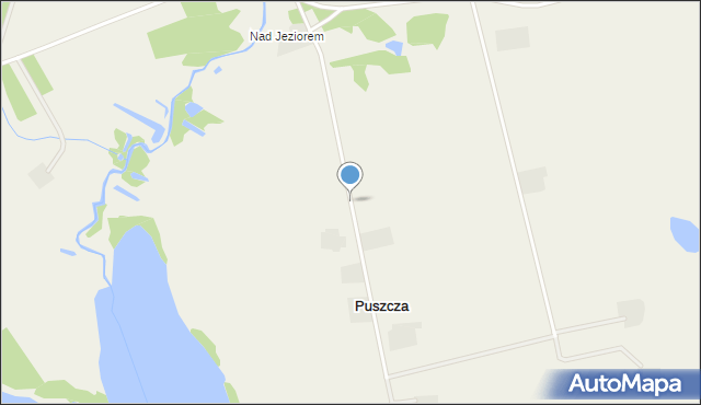 Puszcza gmina Więcbork, Puszcza, mapa Puszcza gmina Więcbork