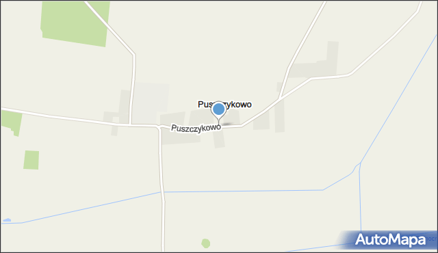 Puszczykowo gmina Kamieniec, Puszczykowo, mapa Puszczykowo gmina Kamieniec