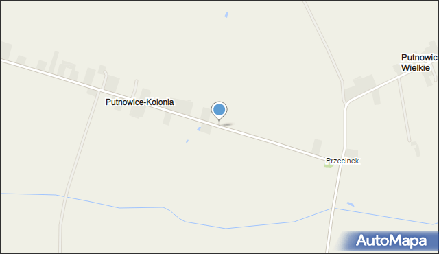 Putnowice-Kolonia, Putnowice-Kolonia, mapa Putnowice-Kolonia