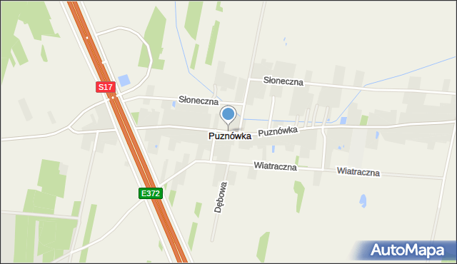 Puznówka, Puznówka, mapa Puznówka