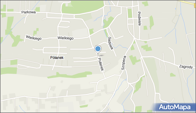 Tyczyn powiat rzeszowski, Pułanek, mapa Tyczyn powiat rzeszowski