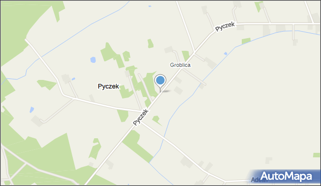 Pyczek, Pyczek, mapa Pyczek