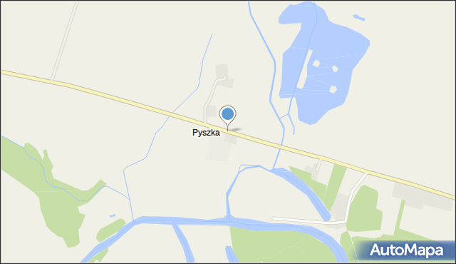 Pyszka, Pyszka, mapa Pyszka