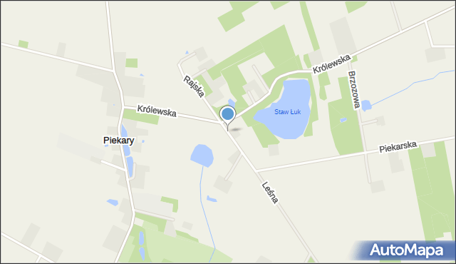 Badów Górny, Rajska, mapa Badów Górny