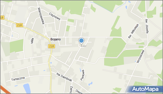 Bojano, Radosna, mapa Bojano