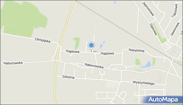 Brzeg Dolny, Rajdowa, mapa Brzeg Dolny