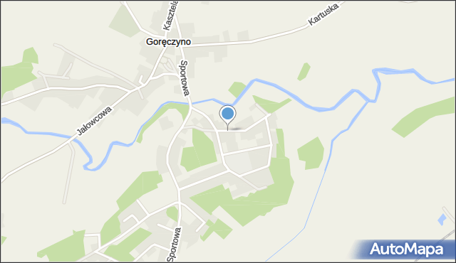 Goręczyno, Raduńska, mapa Goręczyno