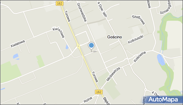 Gościno, Ratuszowa, mapa Gościno