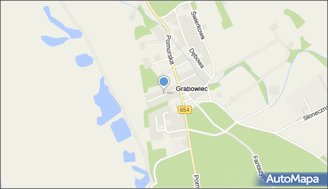 Grabowiec gmina Lubicz, Radosna, mapa Grabowiec gmina Lubicz