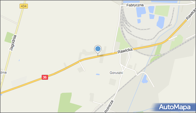 Karolinki, Rawicka, mapa Karolinki