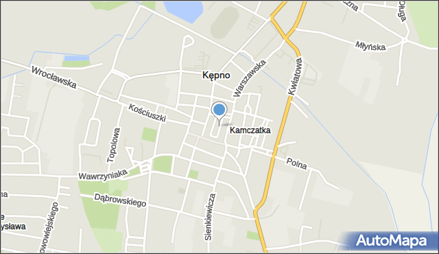 Kępno, Ratuszowa, mapa Kępno