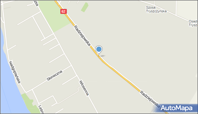 Kruszwica, Radziejowska, mapa Kruszwica