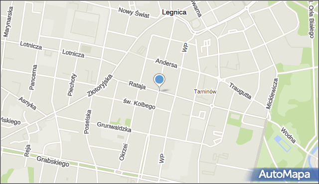 Legnica, Rataja Macieja, mapa Legnicy