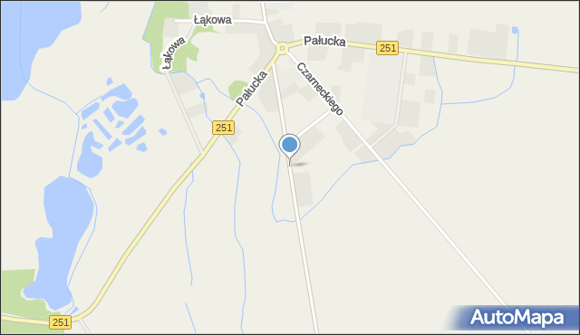 Łekno gmina Wągrowiec, Rąbczyńska, mapa Łekno gmina Wągrowiec