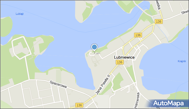 Lubniewice, Ratuszowa, mapa Lubniewice