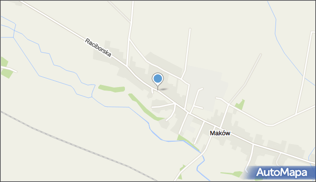 Maków gmina Pietrowice Wielkie, Raciborska, mapa Maków gmina Pietrowice Wielkie