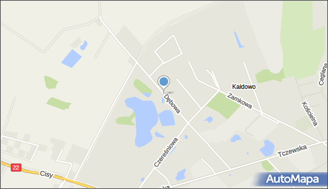 Malbork, Rajska, mapa Malborka