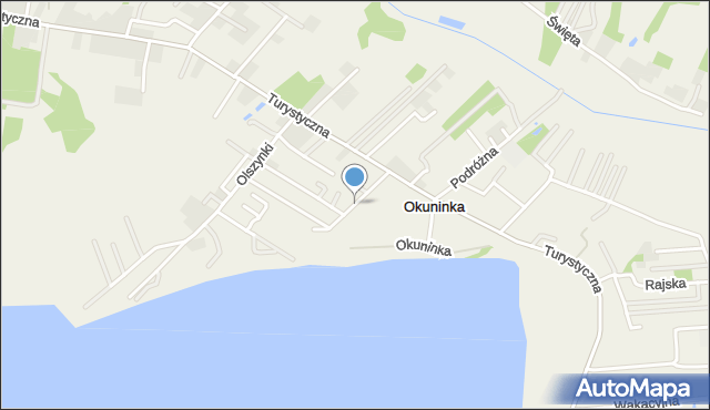 Okuninka, Ratowników, mapa Okuninka