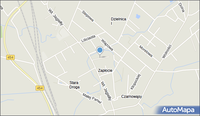 Opole, Radosna, mapa Opola