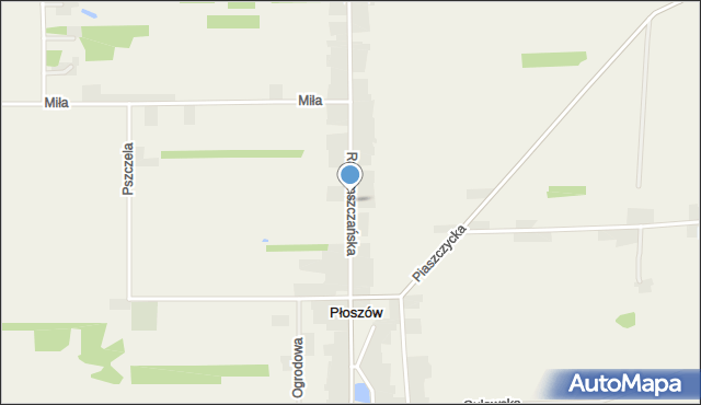 Płoszów, Radomszczańska, mapa Płoszów