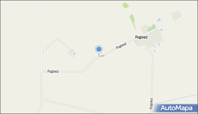 Rąbież gmina Korytnica, Rąbież, mapa Rąbież gmina Korytnica