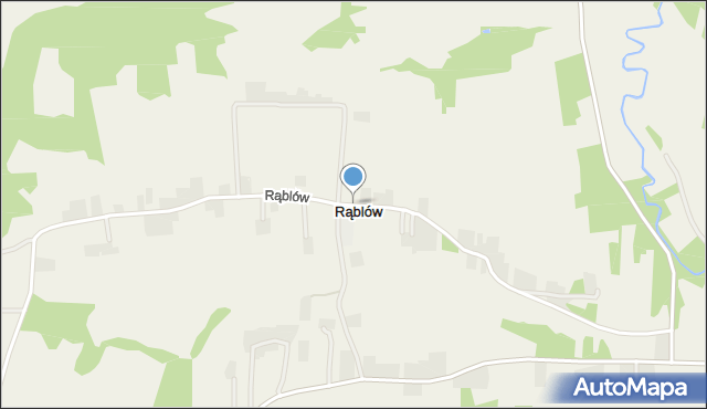 Rąblów, Rąblów, mapa Rąblów