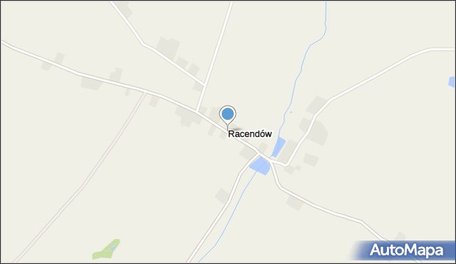 Racendów, Racendów, mapa Racendów