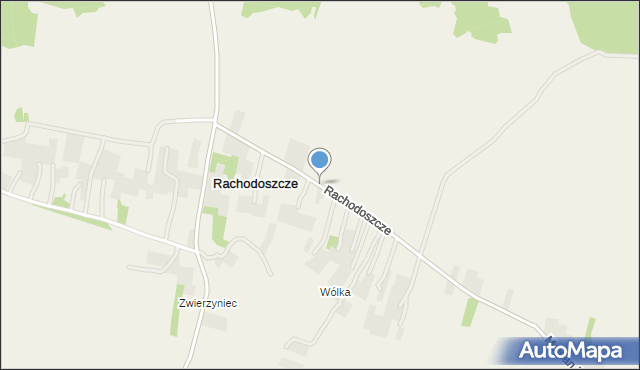 Rachodoszcze, Rachodoszcze, mapa Rachodoszcze