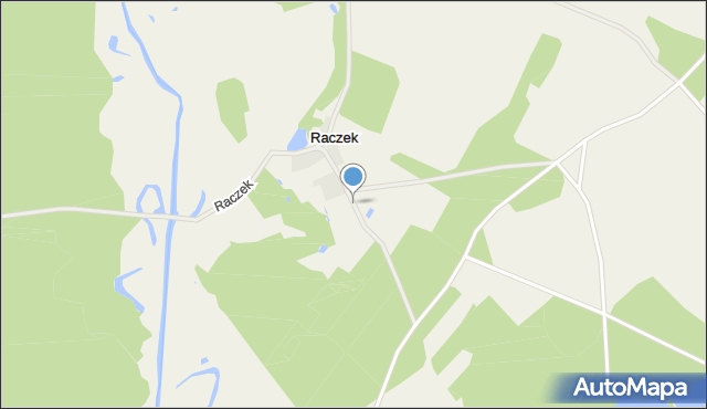 Raczek, Raczek, mapa Raczek