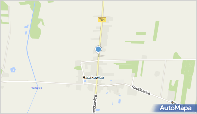 Raczkowice, Raczkowice, mapa Raczkowice