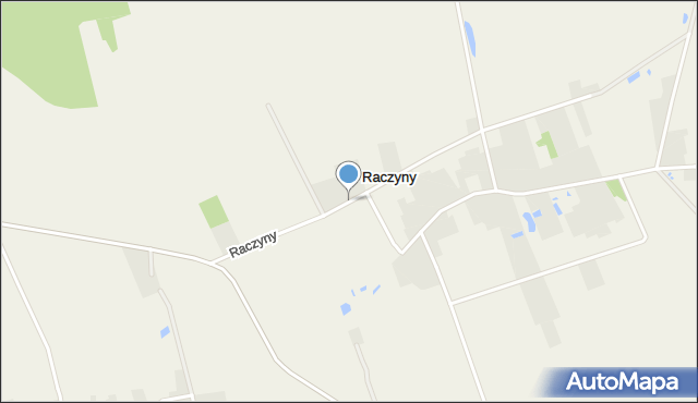 Raczyny gmina Przesmyki, Raczyny, mapa Raczyny gmina Przesmyki