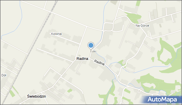 Radlna, Radlna, mapa Radlna