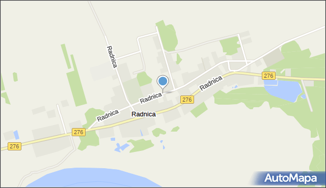 Radnica, Radnica, mapa Radnica