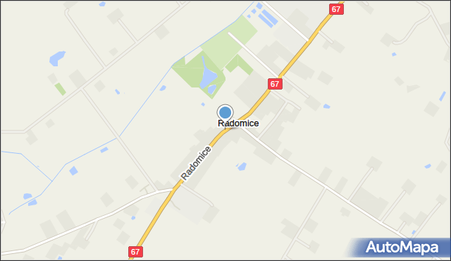 Radomice gmina Lipno, Radomice, mapa Radomice gmina Lipno