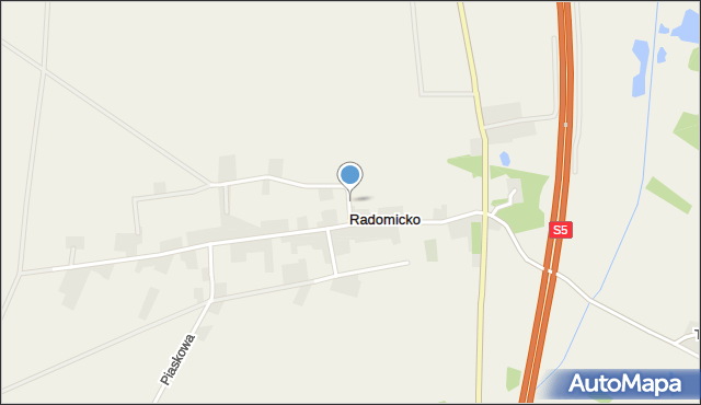Radomicko gmina Lipno, Radomicko, mapa Radomicko gmina Lipno
