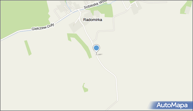 Radomirka, Radomirka, mapa Radomirka