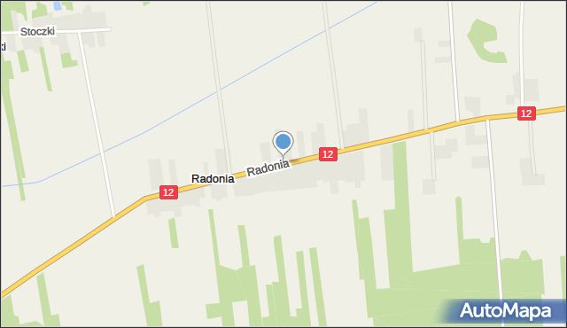 Radonia gmina Mniszków, Radonia, mapa Radonia gmina Mniszków