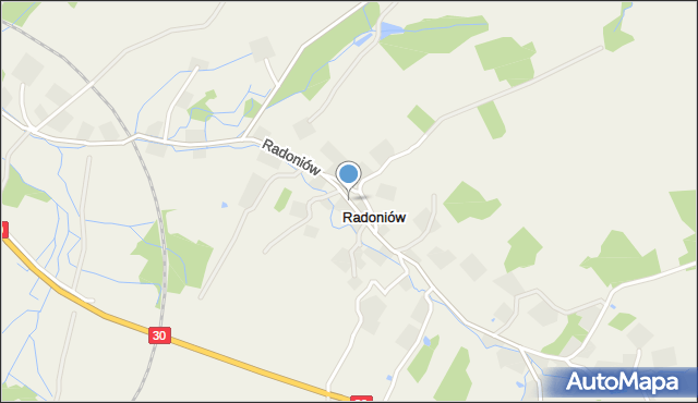 Radoniów, Radoniów, mapa Radoniów