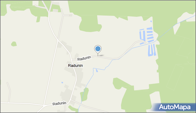 Radunin, Radunin, mapa Radunin