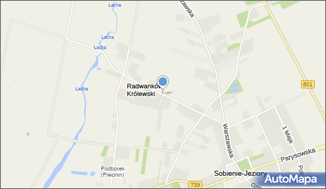 Radwanków Królewski, Radwanków Królewski, mapa Radwanków Królewski