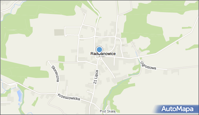 Radwanowice, Radwanowice, mapa Radwanowice