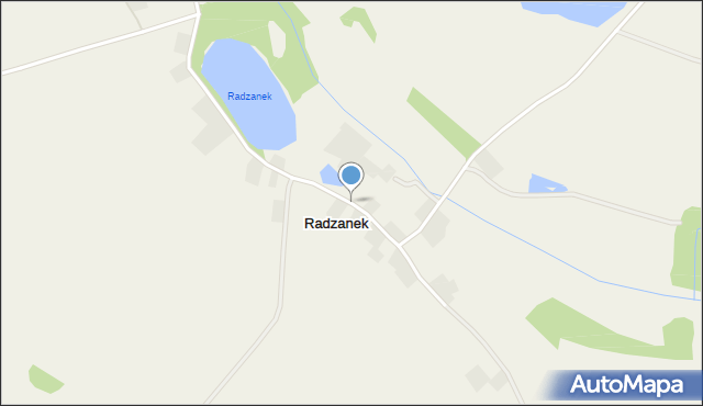 Radzanek, Radzanek, mapa Radzanek