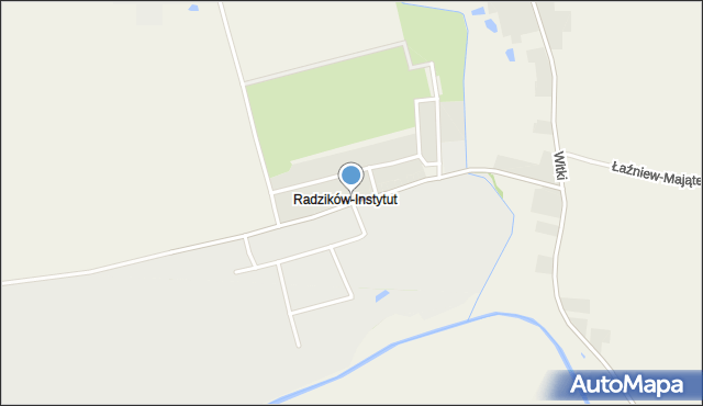 Radzików gmina Błonie, Radzików IHAR, mapa Radzików gmina Błonie