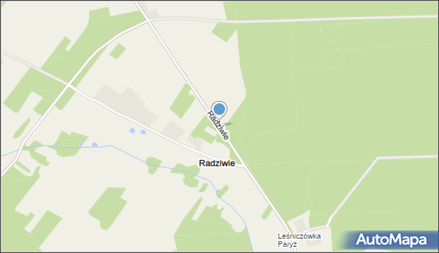 Radziwie, Radziwie, mapa Radziwie