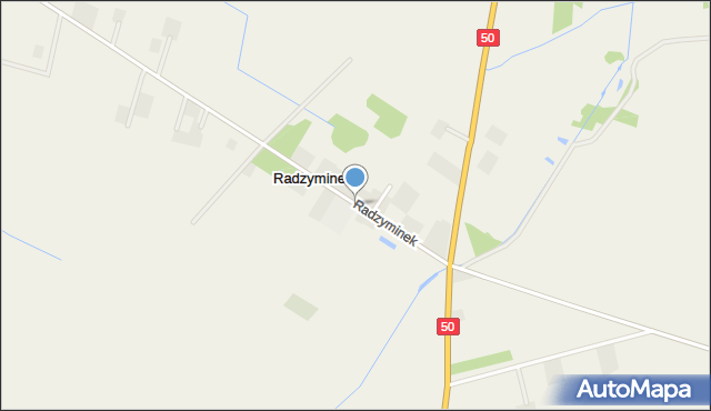 Radzyminek, Radzyminek, mapa Radzyminek