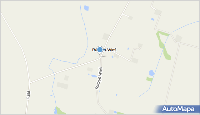 Radzyń-Wieś, Radzyń-Wieś, mapa Radzyń-Wieś