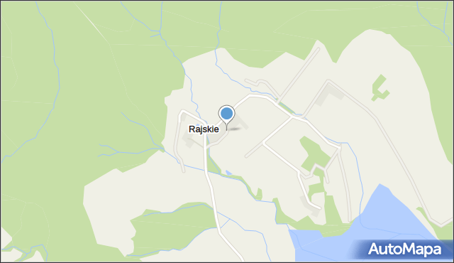 Rajskie, Rajskie, mapa Rajskie