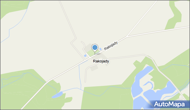 Rakojady, Rakojady, mapa Rakojady