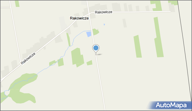 Rakowicze gmina Lipsk, Rakowicze, mapa Rakowicze gmina Lipsk